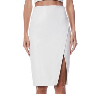 Alice + Olivia Size 6 SIOBHAN VEGAN MIDI SKIRT